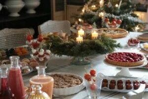 Repas de Noël entre paroissiens à domicile