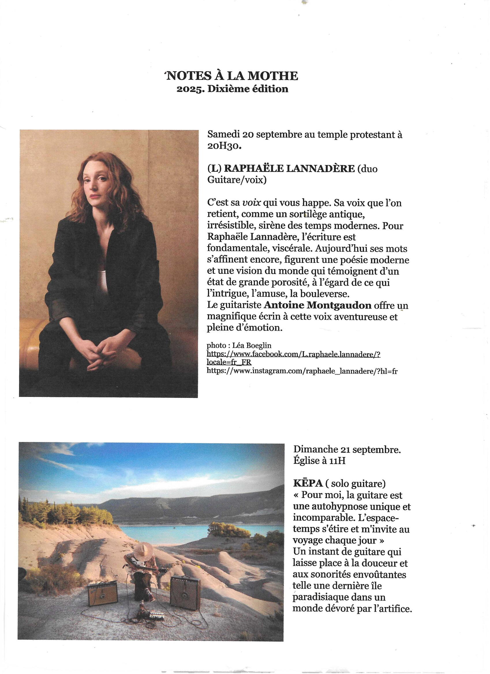 Notes a la Mothe sept 2025