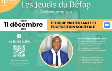 Les jeudis du DEFAP « Éthique protestante et proposition sociétale »