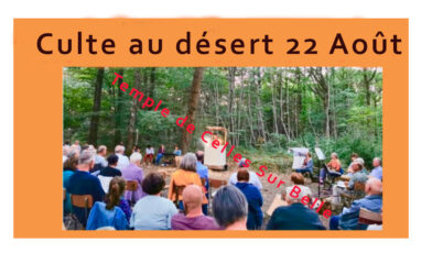 Culte au Désert –  “En un repas de fête”