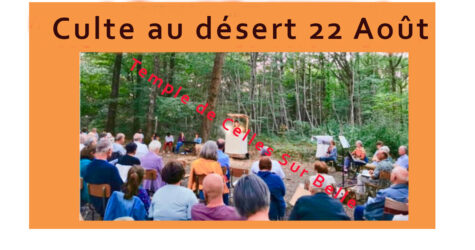 Culte au Désert –  “En un repas de fête”